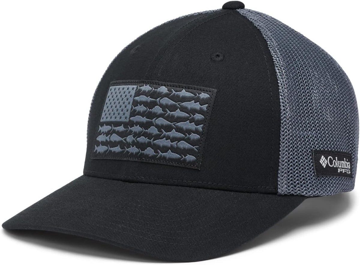 Unisex Adult PFG Fish Flag Mesh Ball Cap