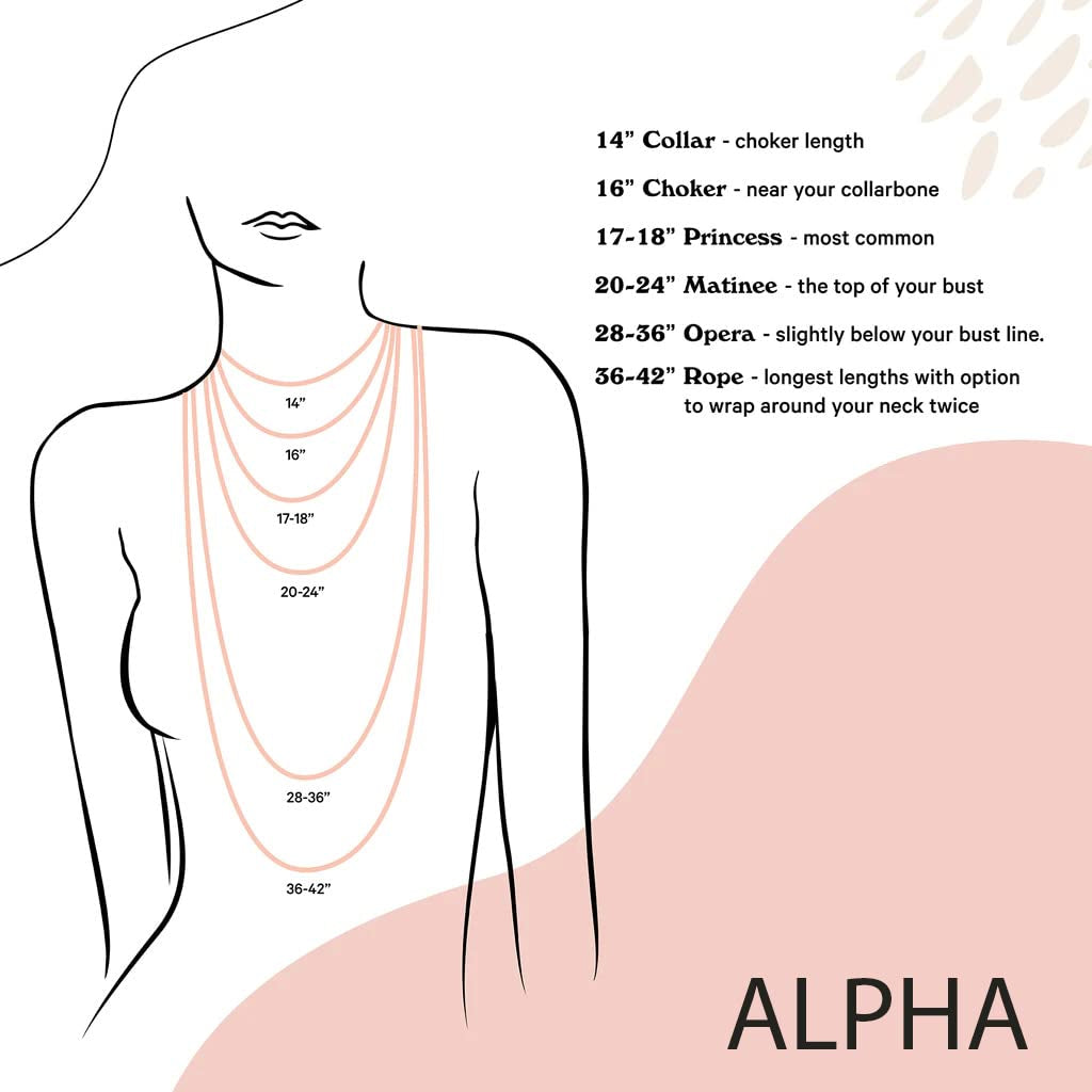 ALPHA® Raw Citrine Necklace with CZ Charm Pendant, Women Jewelry Rough Dainty Jewelry