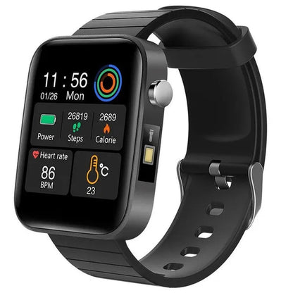 2021 NEW Smart Watch Bluetooth Watch Body Temperature Blood Pressure Blood Oxygen Monitor Wristband Fitness Tracker Bracelet Heart Rate Monitor Smartwatch 1.54" Large Screen with Flashlight PK DZ09 Apple Watch series 6 5 4 Galaxy Watch Active