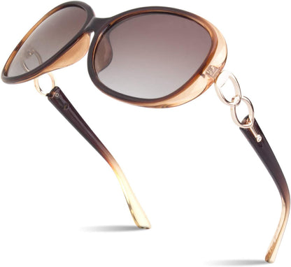 Sunglasses Womens Polarized Trendy Oversized Sun Glasses Fashion Ladies Shades 100% UV400 Protection S85