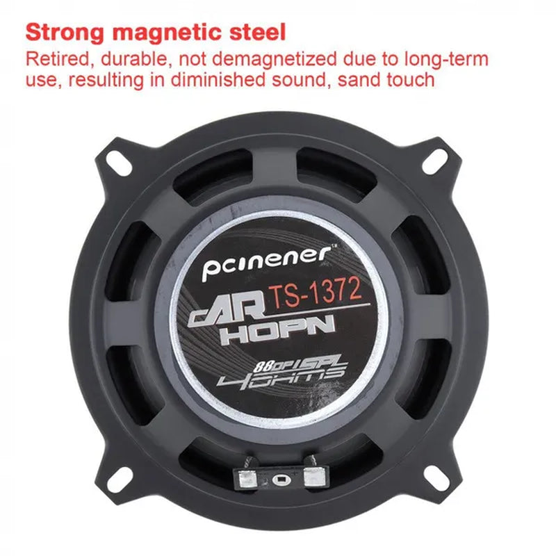 2Pcs 5 Inch 350W Car Coaxial Auto Audio Music Stereo Full Range Frequency Hifi Speakers Non-Destructive Installation