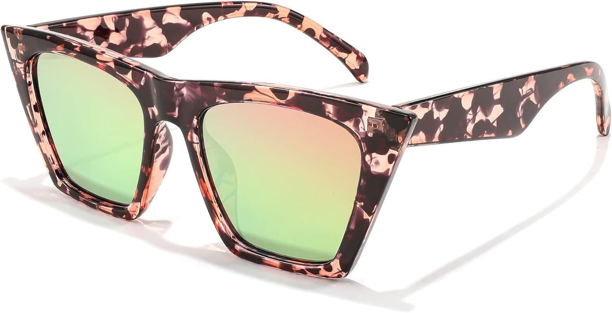 Vintage Square Cat Eye Sunglasses Women Trendy Cateye Sunglasses B2473