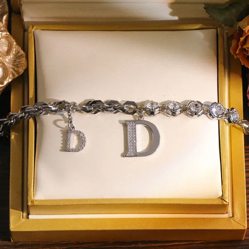 Fashion Luxury Jewelry Micro-inlaid Zircon Exquisite Necklace Bracelet Temperament Feminine Jewelry Accessories