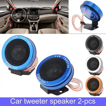 2Pcs 150W Car Silk Dome Tweeter Audio Loudspeaker Car Stereo Treble Speaker for Car