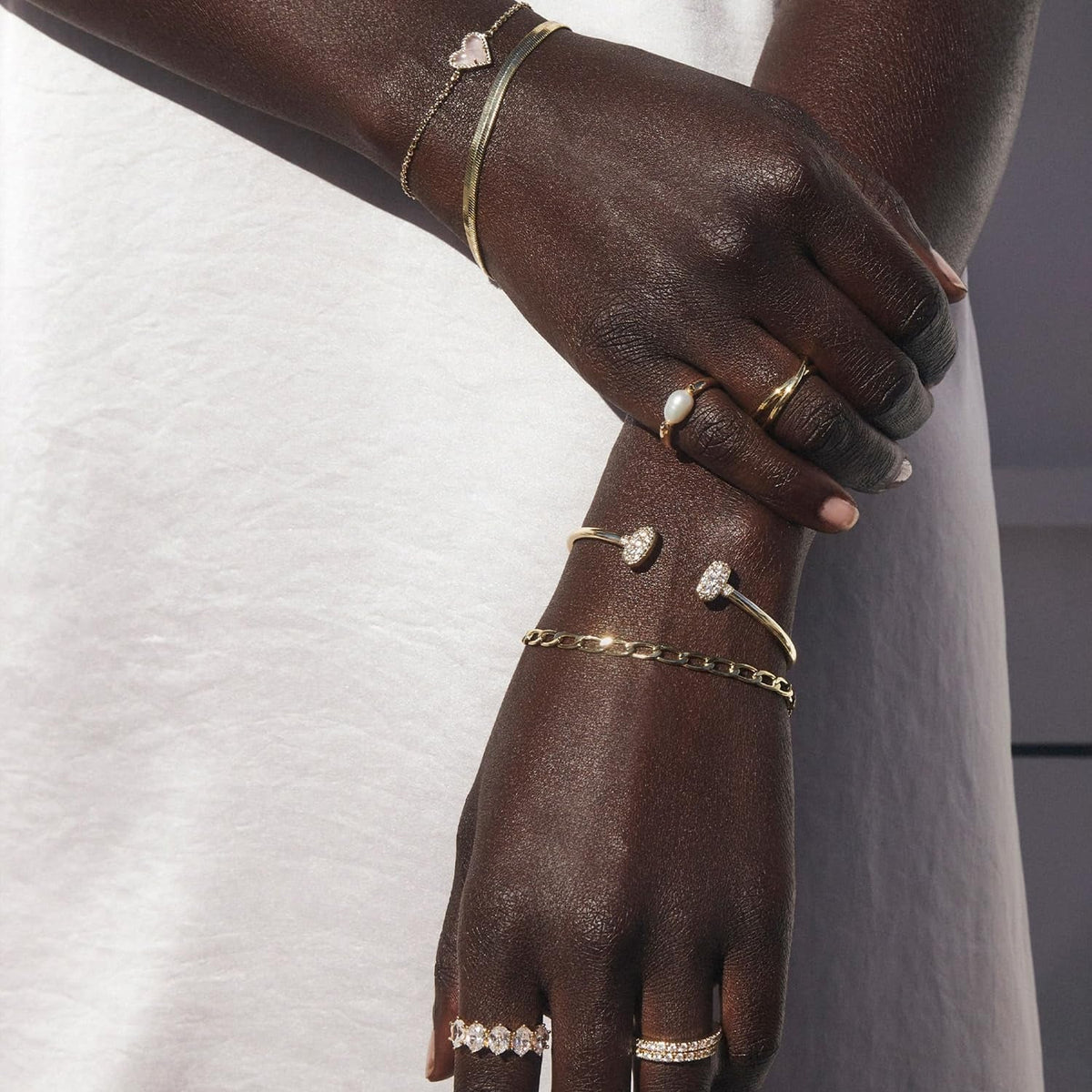 Leighton Pearl Band Ring