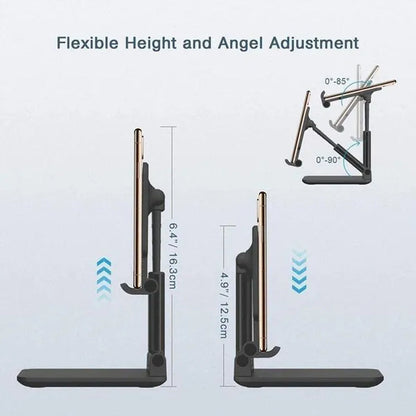 High Quality Metal Desktop Tablet Holder Table Cell Foldable Extend Support Desk Mobile Adjustable Phone Holder Stand