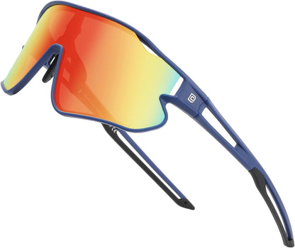 Kids Sunglasses Youth Baseball Sun Glasses Lightweight TR90 Frame UV400 Sports Cycling Shades for Boys Girls DK268