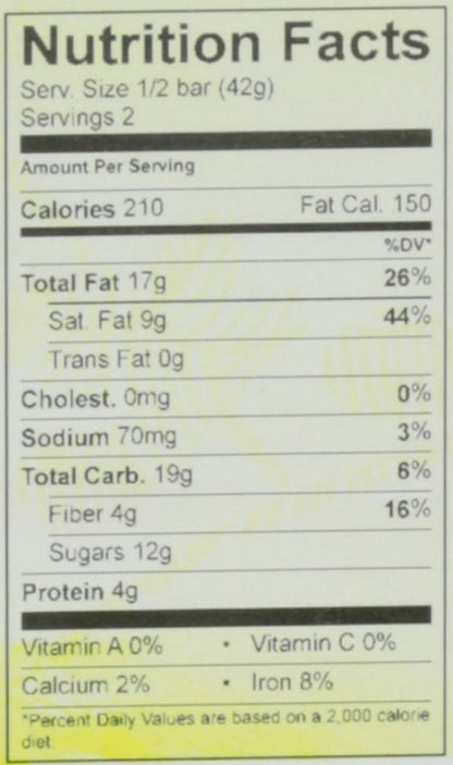 Salted Almond Organic Dark Chocolate Bar, 70% Cacao, 1 Bar | Vegan, Fair Trade