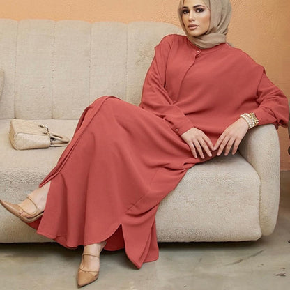 Abayas for Women Muslim Dress Modest Maxi Robe Abaya Kaftan Dresses Eid Prayer Clothes Arabian Islamic Dubai Outfit