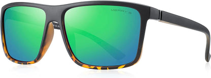 Rectangular Polarized Sports Sunglasses for Men Women Cycling Driving Fishing UV400 Protection S8225