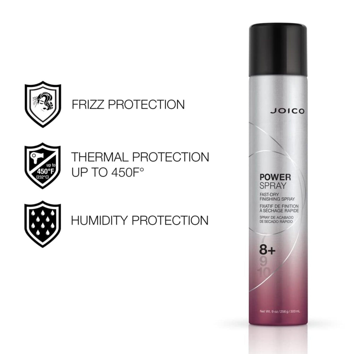 Power Spray Fast-Dry Finishing Spray | for Most Hair Types | Protect against Heat & Humidity | Protect against Pollution & Harmful UV | Paraben & Sulfate Free | 72 Hour Hold