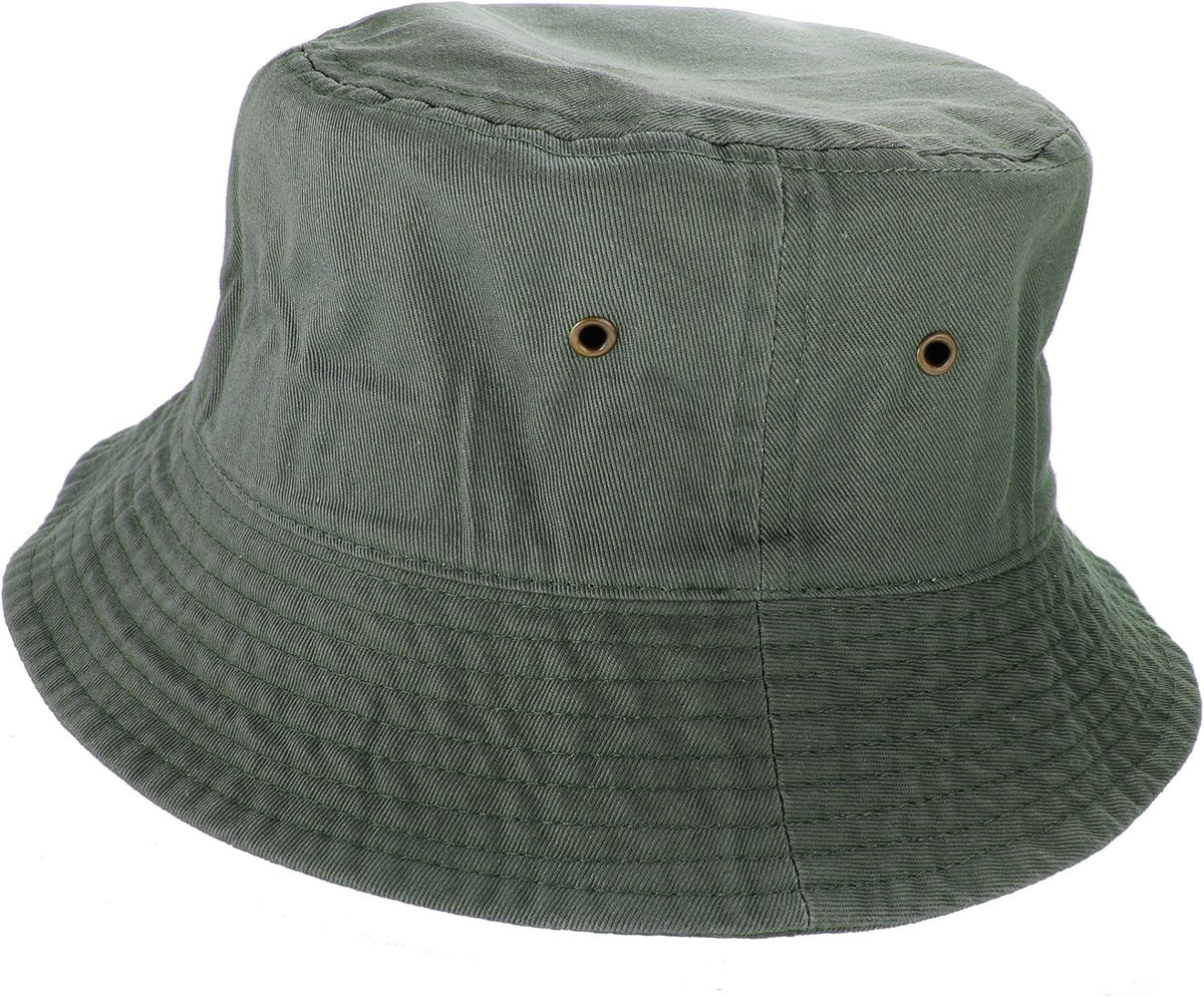 Solid Color 100% Cotton Bucket Hat for Women and Men Packable Travel Summer Beach Hat