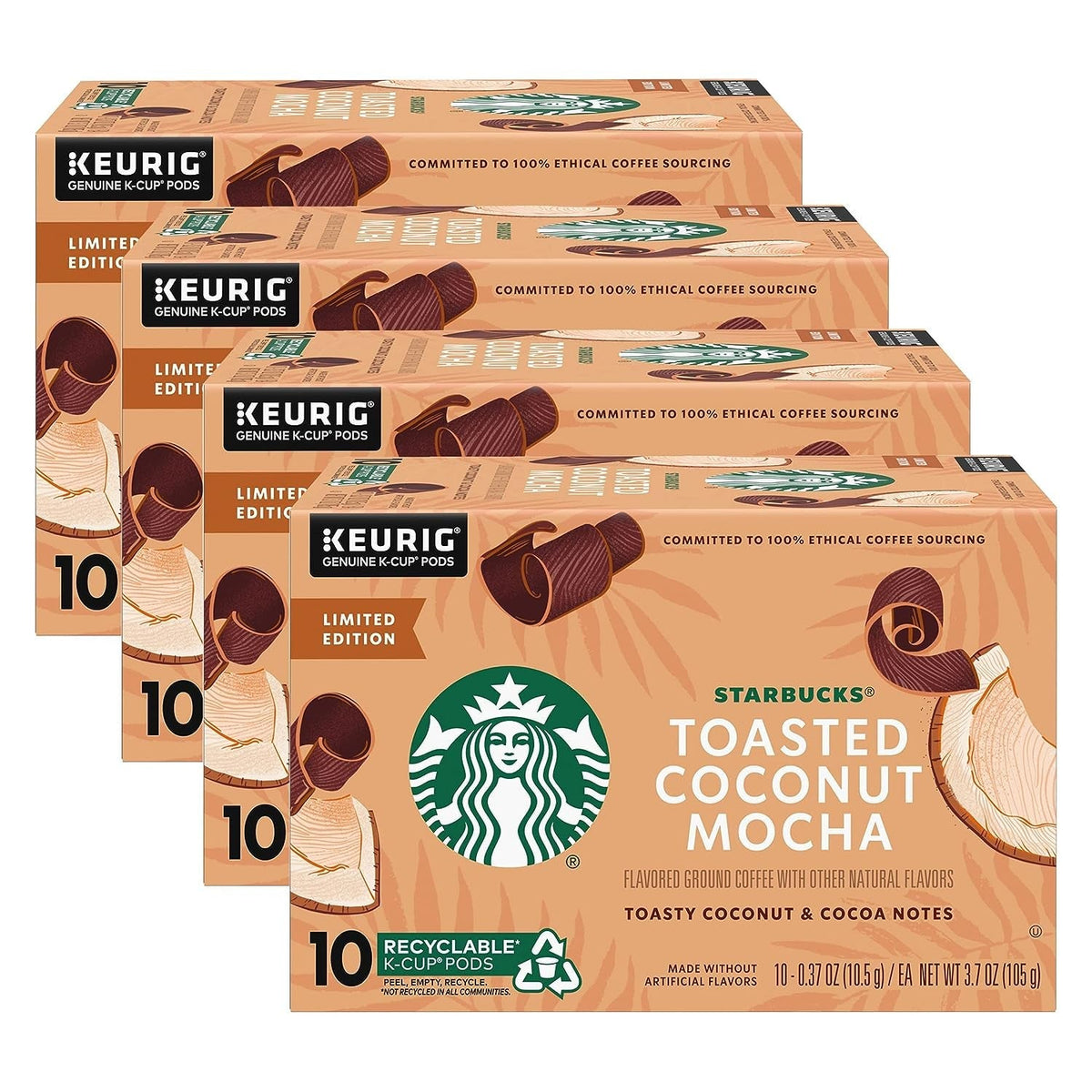 K-Cup Coffee Pods, Medium Roast Coffee, Pike Place Roast for Keurig Brewers, 100% Arabica, 6 boxes (60 pods total)
