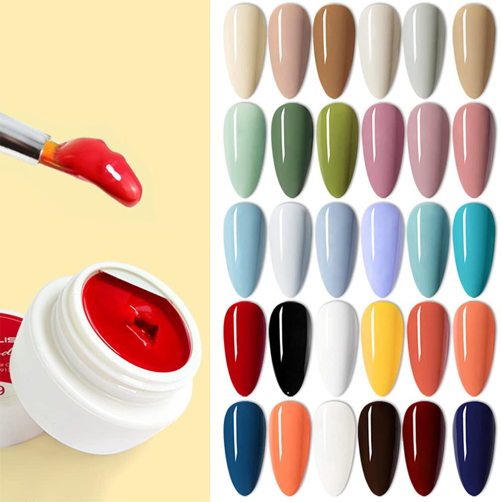 VENALISA Neon Gel Nail Polish Set- 6 Colors Gel Polish Hot Pink Bright Orange Neon Yellow Green Purple Red Gel Polish Kit, DIY Art Home Salon Gifts for Girls