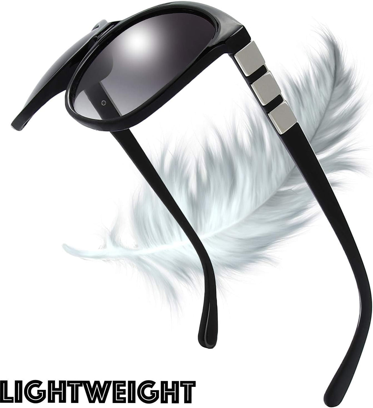 Women's Oversized Square Jackie O Cat Eye Hybrid Butterfly Fashion Sunglasses - Exquisite Packaging