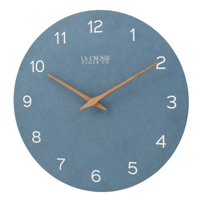 12 In. Blue Tahoe Quartz Analog Wall Clock