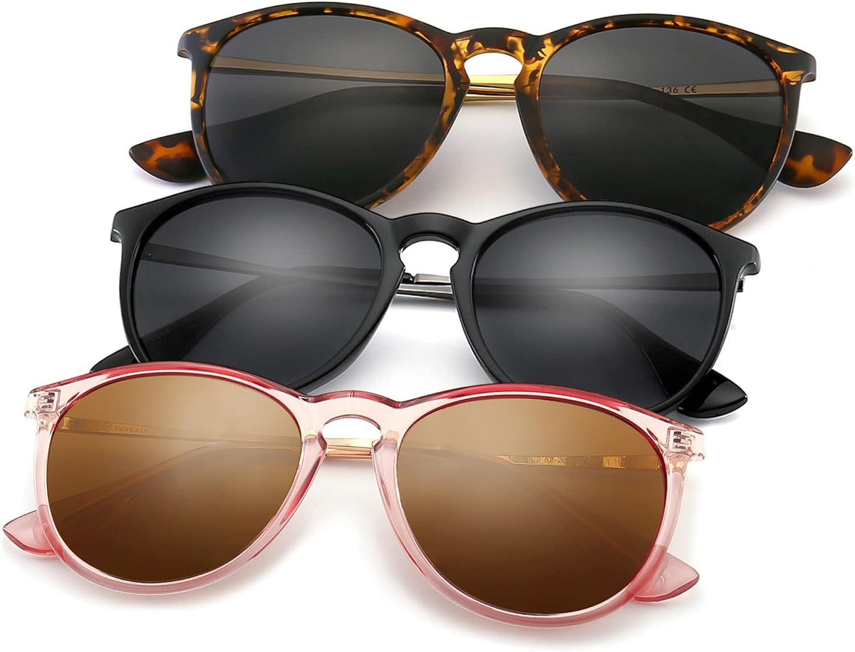 Vintage Round Sunglasses for Women Men Classic Retro Designer Style