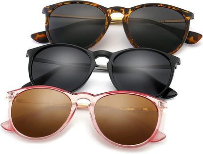 Vintage Round Sunglasses for Women Men Classic Retro Designer Style