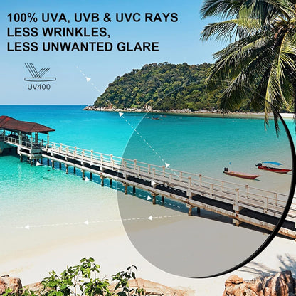 Polarized Sunglasses for Women UV Protection Ultra-Lightweight Metal Frame Woman's Shades CA3216