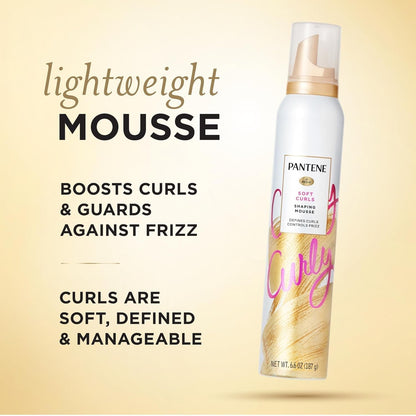 Pro-V Curl Mousse to Tame Frizz for Soft, Touchable Curls, 6.6 Oz