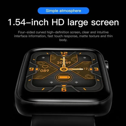 2021 NEW Smart Watch Bluetooth Watch Body Temperature Blood Pressure Blood Oxygen Monitor Wristband Fitness Tracker Bracelet Heart Rate Monitor Smartwatch 1.54" Large Screen with Flashlight PK DZ09 Apple Watch Series 6 5 4 Galaxy Watch Active