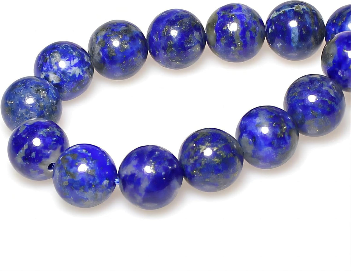 Natural Lapis Lazuli Gemstone Loose Beads round 8Mm Energy Stone Healing Power for Jewelry Making