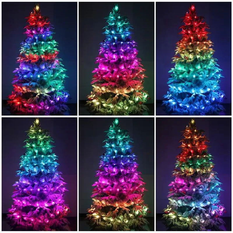 Led Strip Light APP Control RGB Infrared Bluetooth ontroller Christmas Tree Light Christmas Decor For Home Holiday Decorative New Year Lamp Christmas decorations