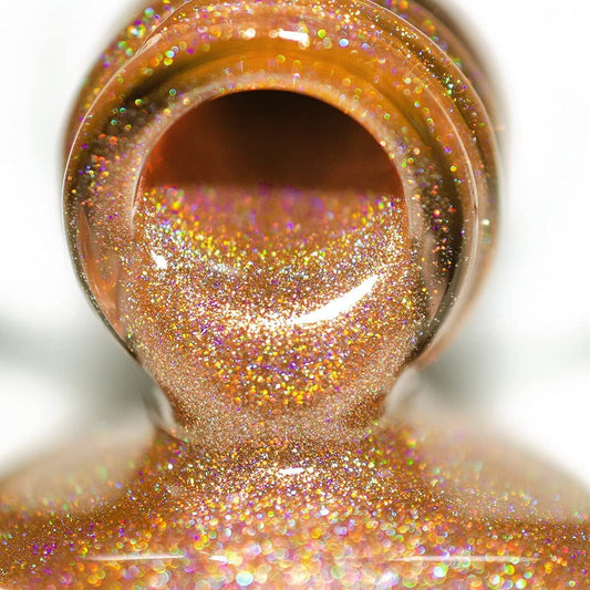 Holographic gel nail polish glitter: Led UV Gel Polish Sparkle Color Soak Off Nail Art Gel DIY Design Manicure 1 PCS 8ML Shiny Gold