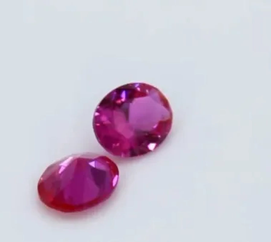 Brilliant Cut AAAAA Red Pink Ruby Pink Sapphire Oval Cut For Making Jewelry Rings