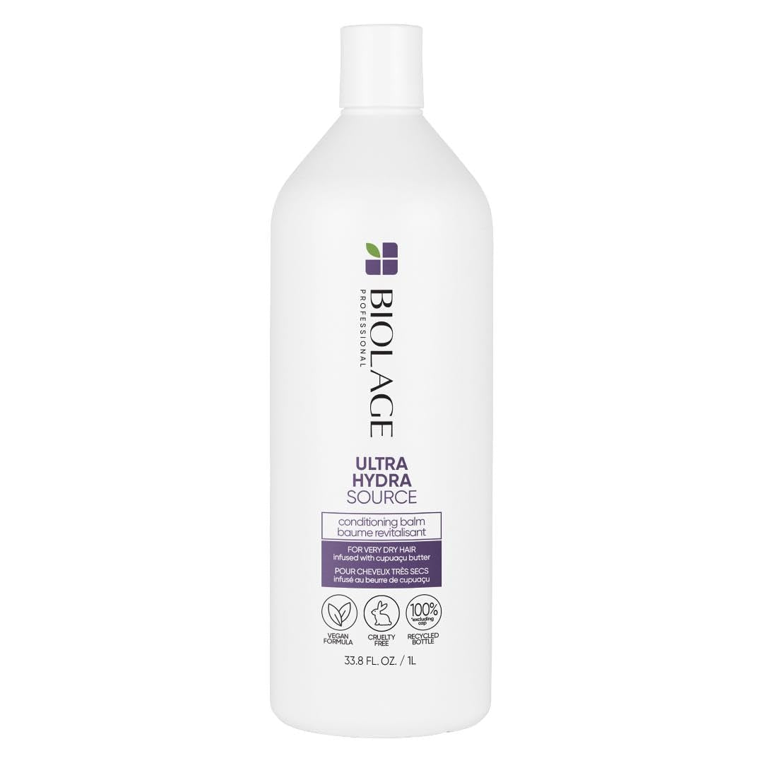 Biolage Ultra Hydra Source Conditioner - Intensely Conditions & Replenishes, for Very Dry, Thick, Coarse Hair, with Micro-Dosed with Cupuaçu Butter & Salicylic Acid, Packaging May Vary