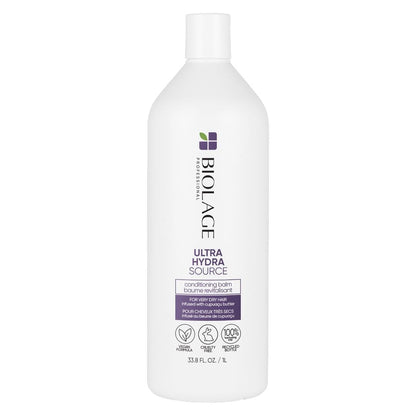 Biolage Ultra Hydra Source Conditioner - Intensely Conditions & Replenishes, for Very Dry, Thick, Coarse Hair, with Micro-Dosed with Cupuaçu Butter & Salicylic Acid, Packaging May Vary
