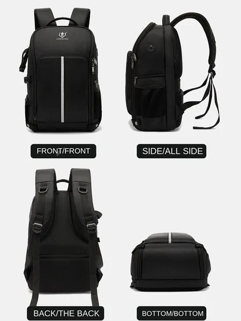 SLR Digital Camera Bag Drone Backpack Multifunctional outdoor waterproof camera bag Foldable carrying tripod suitable for Canon Nikon Fuji SONY/DJI Drones can carry a 17.3-inch laptop as well as come with USB port