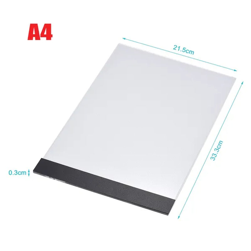 LED A3/A4/A5 Graphic Tablet Light Pad Digital Tablet Copyboard with 3-level Adjustable Brightness for Tracing Drawing Copying Viewing DIY Art Craft Diamond Painting Supplies