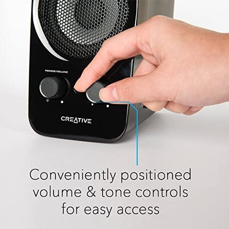 Inspire T10 2.0 Multimedia Speaker System with BasXPort Technology
