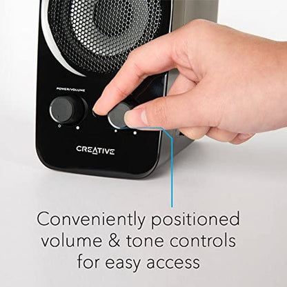 Inspire T10 2.0 Multimedia Speaker System with BasXPort Technology
