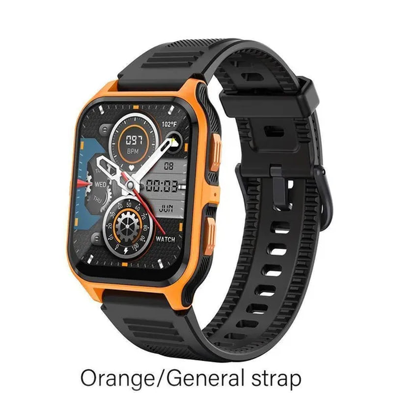 2024 NEW Military Smart Watch for Men Bluetooth Call, Rugged Tactical Smartwatch for Android Phones and iPhone, 3ATM Waterproof Outdoor Sports Fitness Tracker with Heart Rate, Voice Assistant.