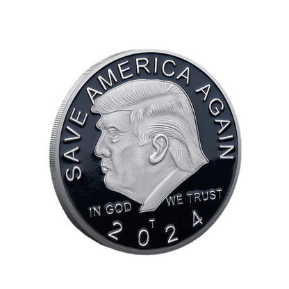 Trump Commemorative Coin Commemorative Coin Exquisite Workmanship Iron Trump Coin Keepsake Coin for Home Decorations Trump Memorabilia Coin Master Coins