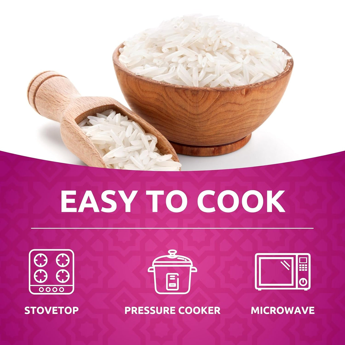 Authentic Smoked Basmati Rice by  in 2 Lb Resealable Zipper Bag - Aromatic and Flavorful Indian Grain - Non-Gmo, Gluten Free, Kosher, Cholesterol Free