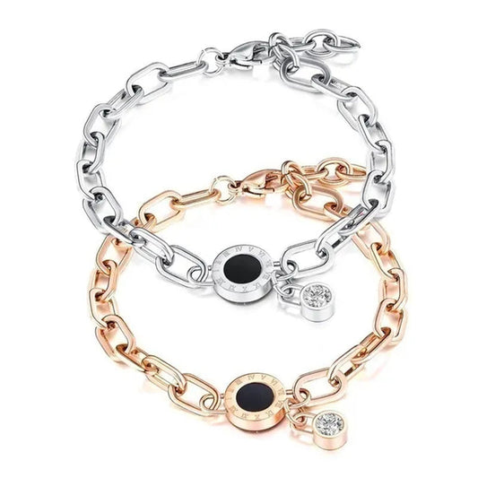Fashion Accessories Jewelry Adjustable Bracelets Hand Chain Cubic Zirconia