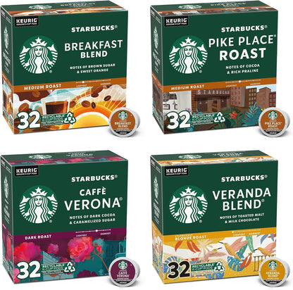 K-Cup Coffee Pods—Medium & Dark Roast Variety Pack for Keurig Brewers—100% Arabica—6 boxes (60 pods total)