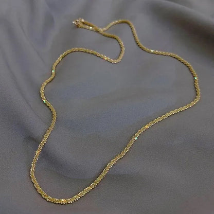 Women's Necklace Men's 16"-30" 3mm Shiny Ice Chain Necklace Chain Wedding Engagement Couple Jewelry