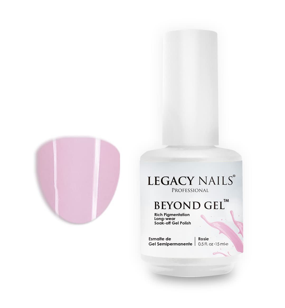 Professional Beyond Gel Soak-Off Nail Gel Polish Full Coverage Highly Pigmented Gel Nail Polish (BEYOND GEL - BEIGE 1/2 OZ)