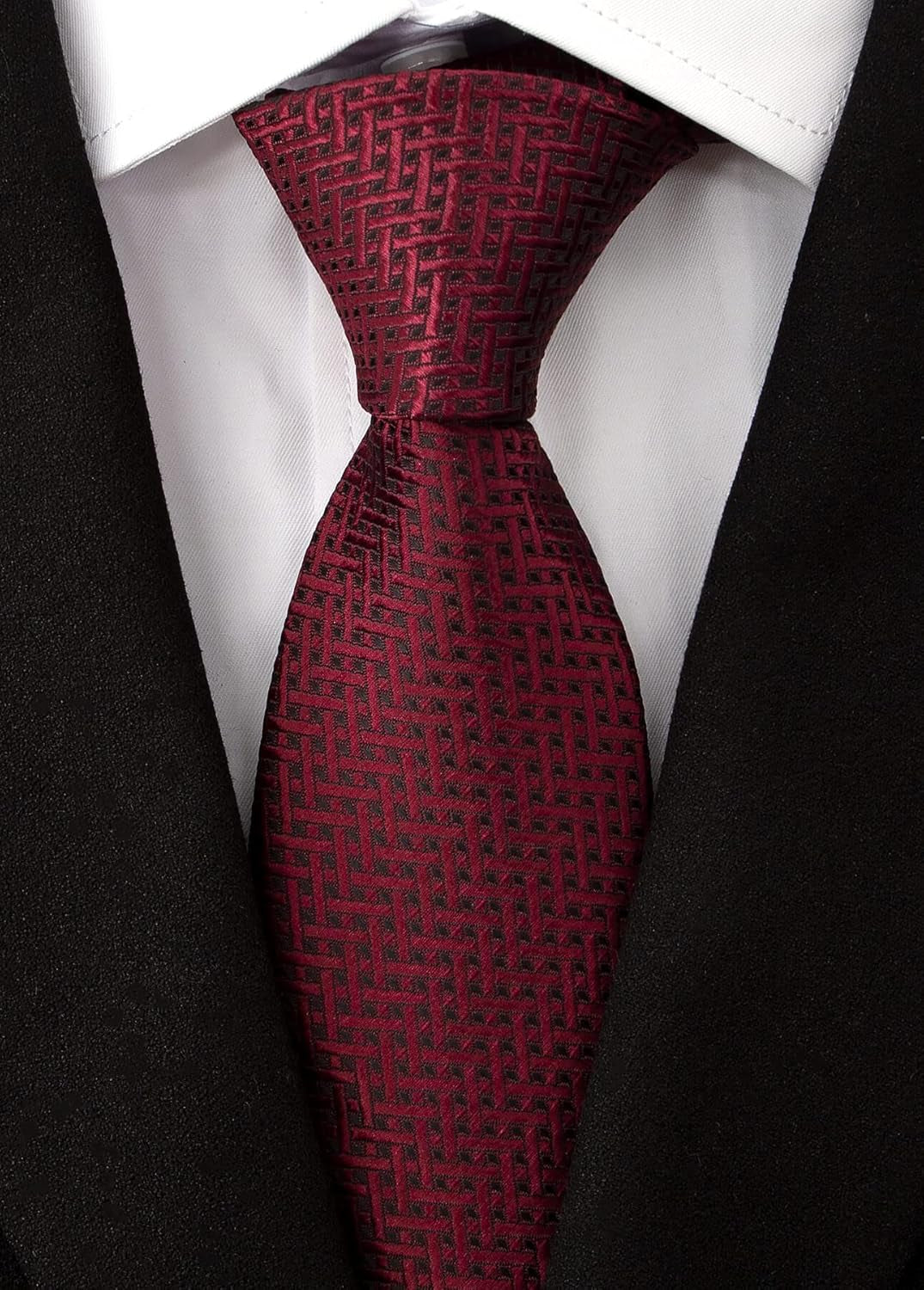 Extra Long Ties for Men Big and Tall Neckties Woven Jacquard Classic Neck Tie Business Wedding