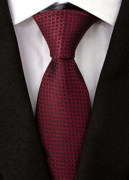Extra Long Ties for Men Big and Tall Neckties Woven Jacquard Classic Neck Tie Business Wedding