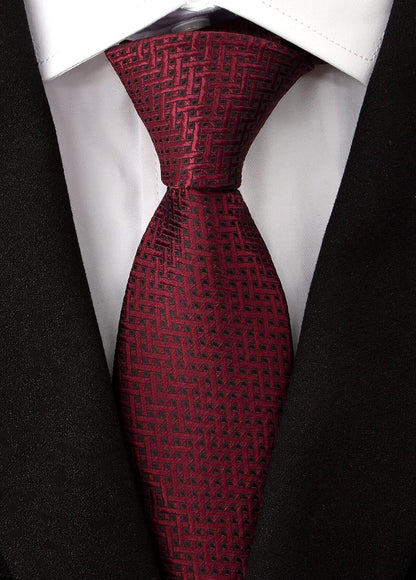 Extra Long Ties for Men Big and Tall Neckties Woven Jacquard Classic Neck Tie Business Wedding