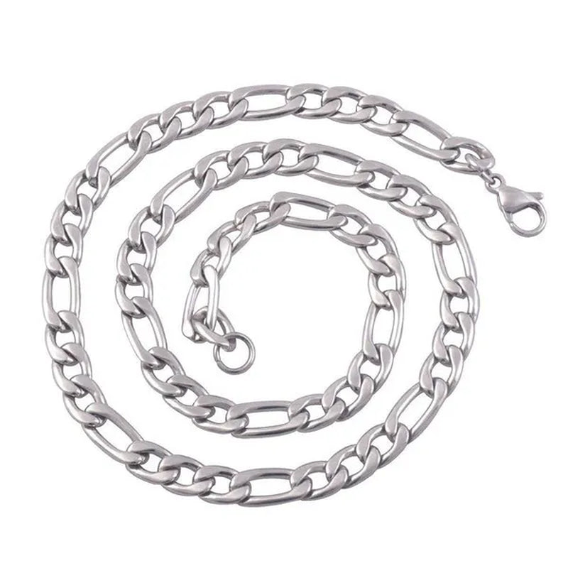 Wholesale High Quality 925 Sterling Silver Fashion Jewelry 2MM/4MM/6MM/8MM Women Men 925 Solid Silver Figaro Chain Necklace 16/18/20/22/24/26/28/30 Inches