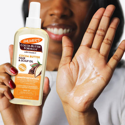Cocoa Butter & Biotin Length Retention Hair and Scalp Oil, 5.1 Ounce