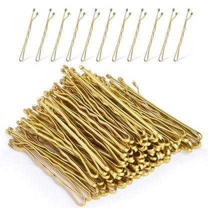 Blonde Hair Bobby Pins, 120PCS 2Inches Gold Hair Pins for Women with Box