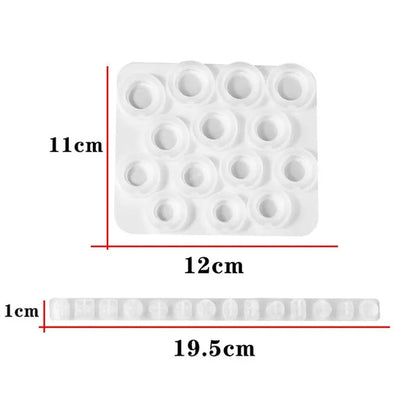 1 Set Valentine's Day Rings UV Crystal Epoxy Mold Dove Egg Diamond Ring Silicone Mould DIY Crafts Jewelry Pendants Earrings Necklace Casting Tools GZQ