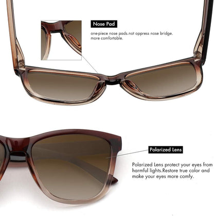 Polarized Sunglasses for Women Men Trendy Classic Retro Designer Style Fashion UV400 Protection